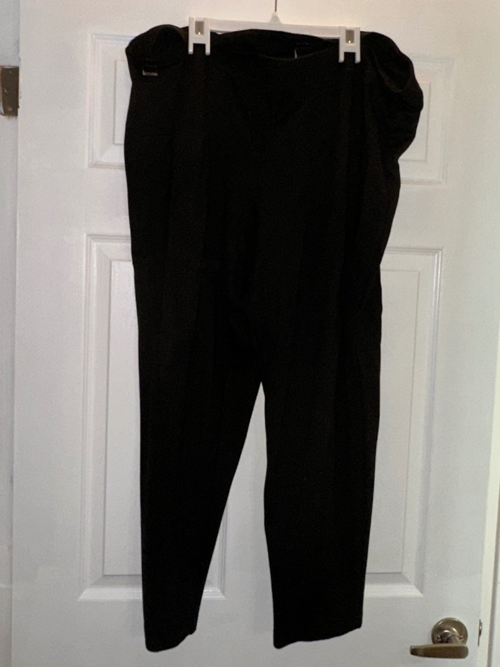 Zac & Rachel Woman Black Straight Leg Pull-On Pants 3X Plus Size
